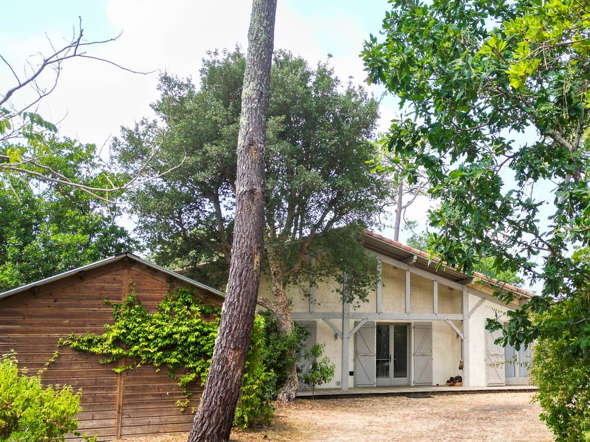 Façade de la maison landaise — La Gemmerie