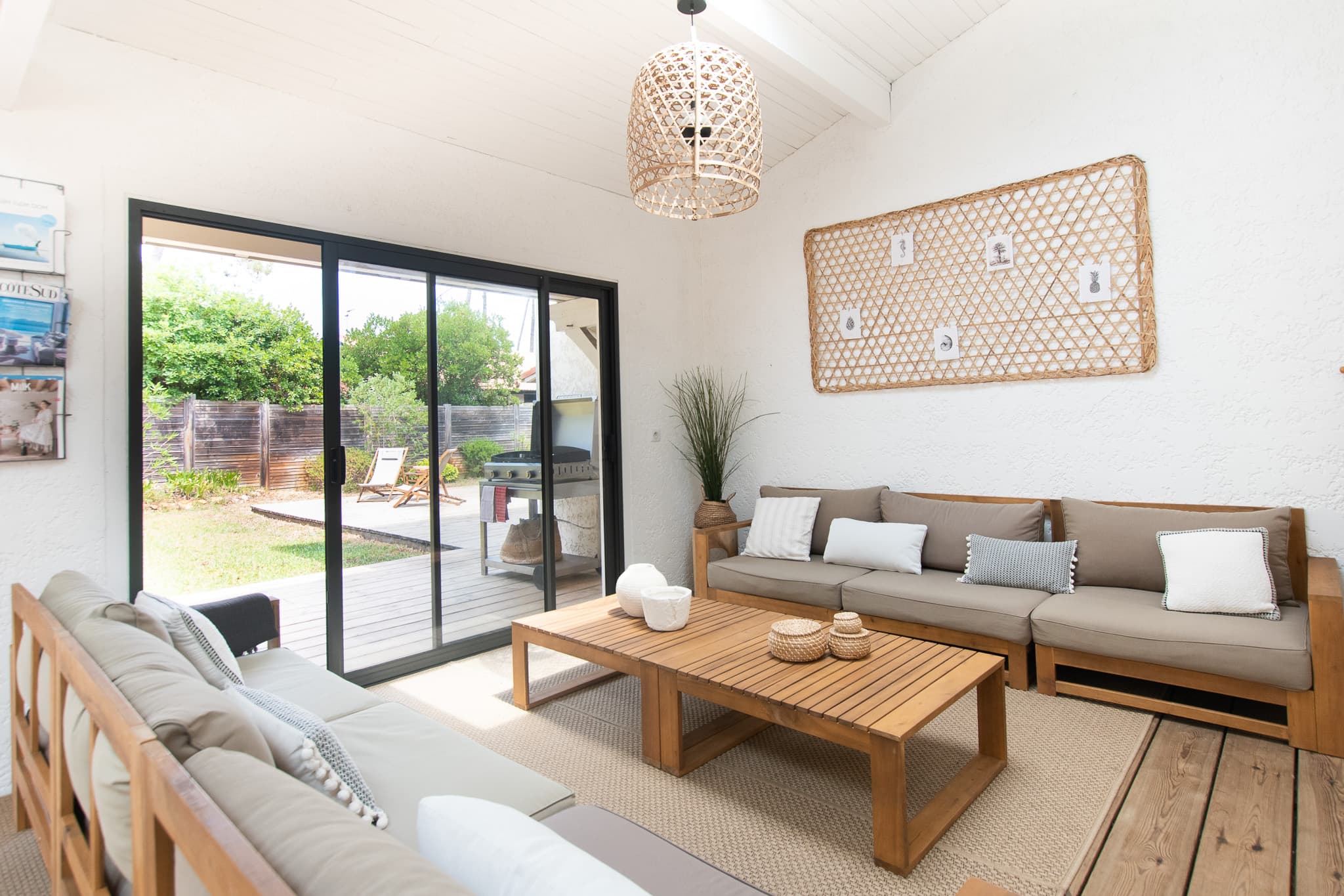 The pool house